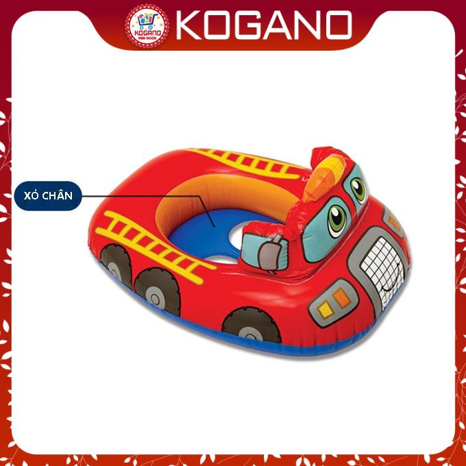 [Tặng bơm] Phao bơi cho bé KOGANO xỏ chân chống lật an toàn trẻ em hình xe hơi, máy bay, xe công trình SS-001100-B