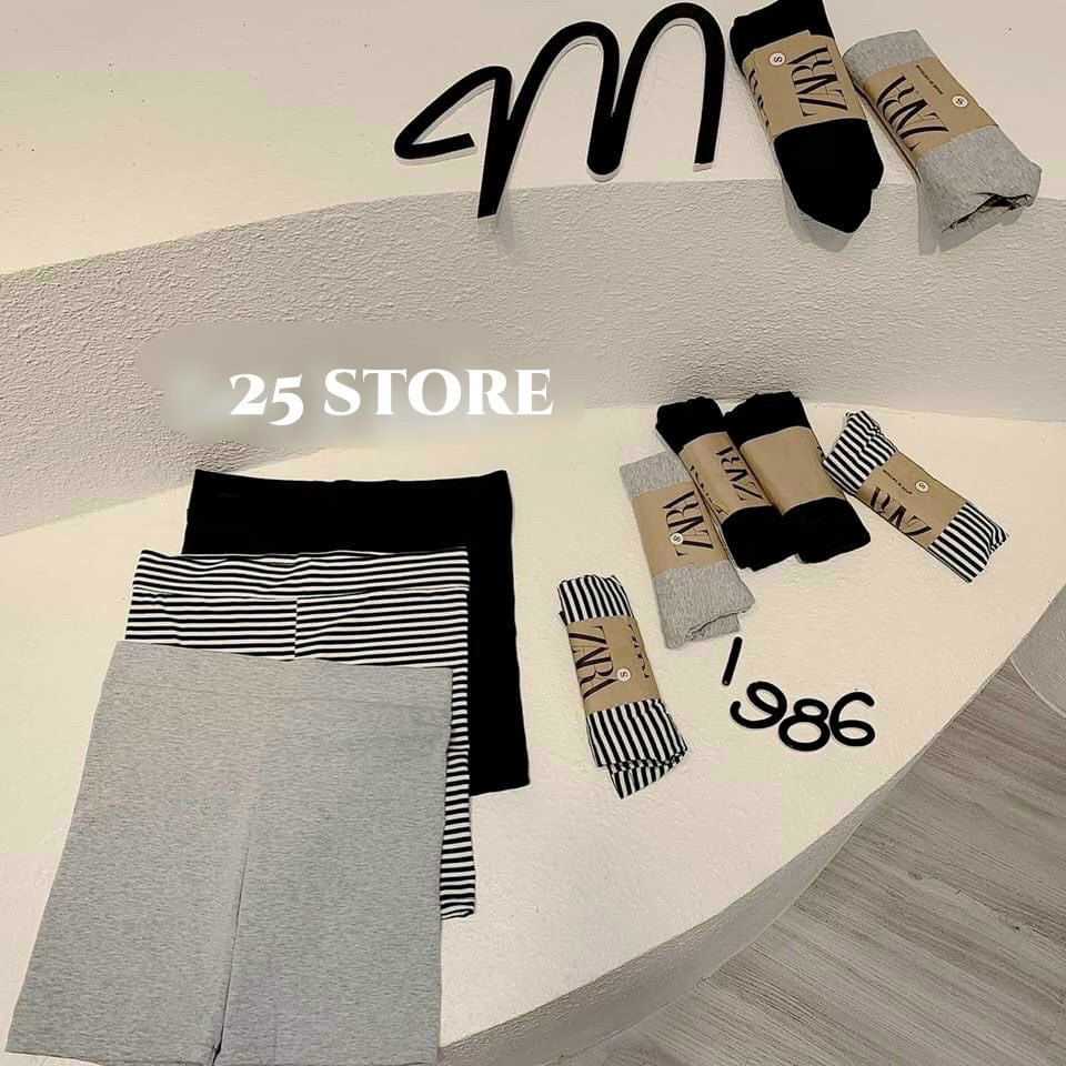 Quần legging đùi cuộn chất vải porip cotton thoáng mát dày mịn - 25 store