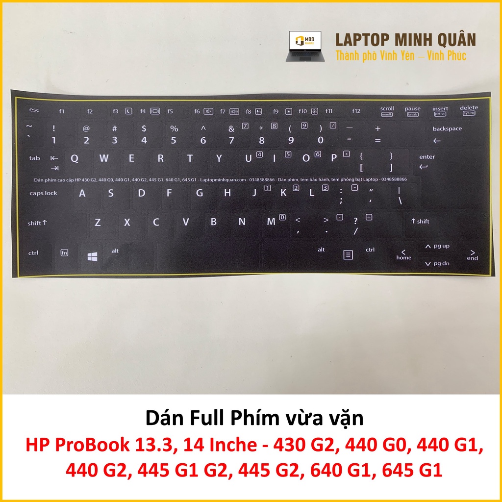 Miếng dán bàn phím US cho Laptop Nhật - Japan HP DELL THINKPAD MACBOOK... Chất Lượng Cao siêu khít theo dòng máy