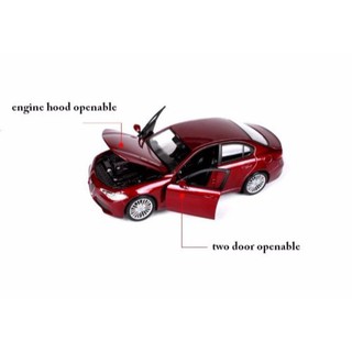 1/24 Scale Bburago 2016 Alfa Romeo Giulia Diecast Car Model Red Collection