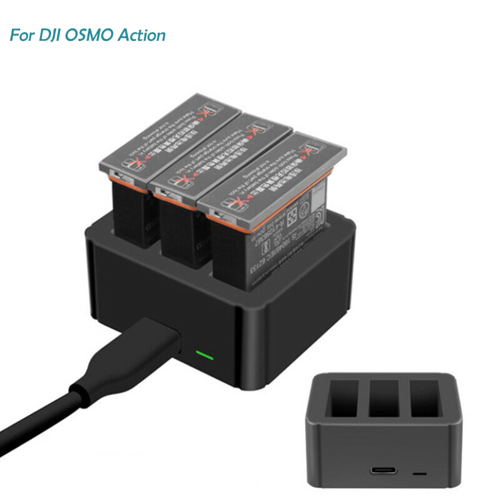Pin Lithium Charger for Osmo Action Sports Camera Battery Charger Intelligent sạc Đối với Pin Osmo Hành động