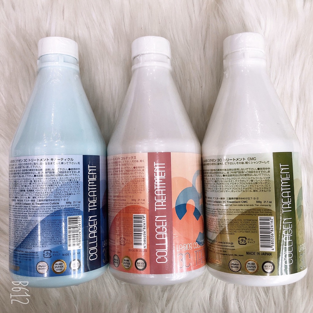 Bộ phục hồi tóc hư tổn 3C Labios 600ml*3