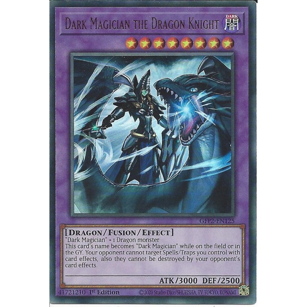 Thẻ bài YUGIOH - UK - Dark Magician the Dragon Knight - GFP2-EN125 - Ultra Rare 1st Edition - Fusion Monster