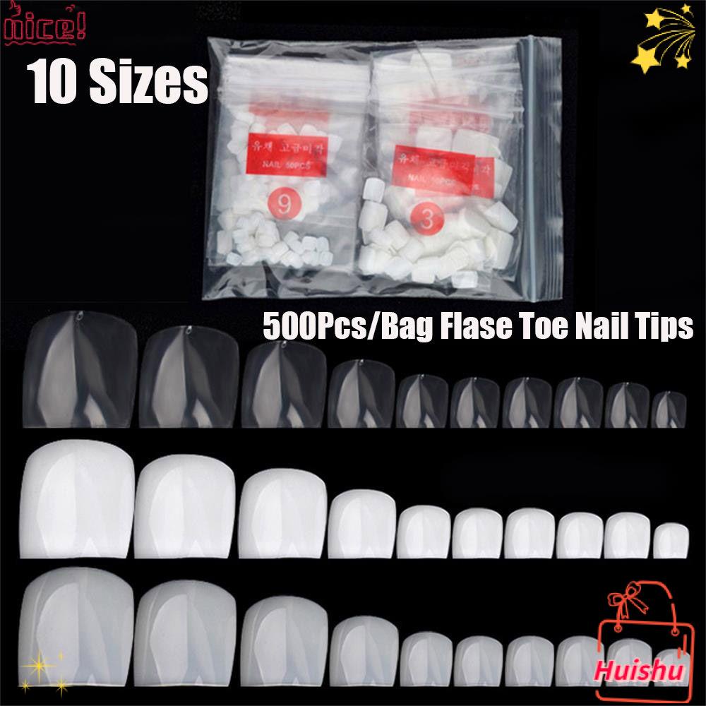 Túi 500 Móng Tay Giả Trang Trí Nghệ Thuật Cho Nữ