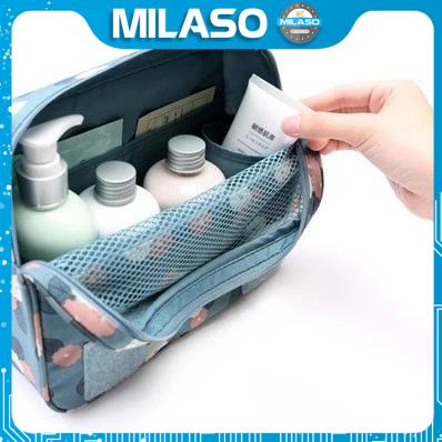 Túi đựng tiện ích MILASO túi đựng mỹ phẩm, đồ cá nhân đi du lịch, công tác có móc đa năng HG-001192
