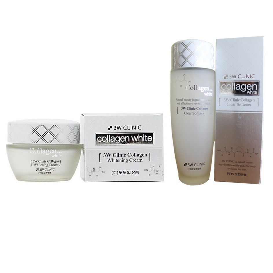 Combo Dưỡng Trắng Da Tinh Chất Collagen 3W Clinic Collagen Whitening | BigBuy360 - bigbuy360.vn