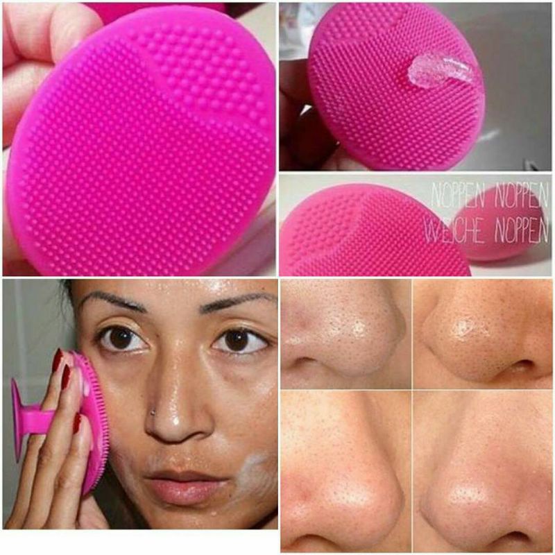 Mút rửa mặt silicon massage da mặt  lưu thông máu tẩy tế bào chết loại bỏ bụi bẩn, mụn cám