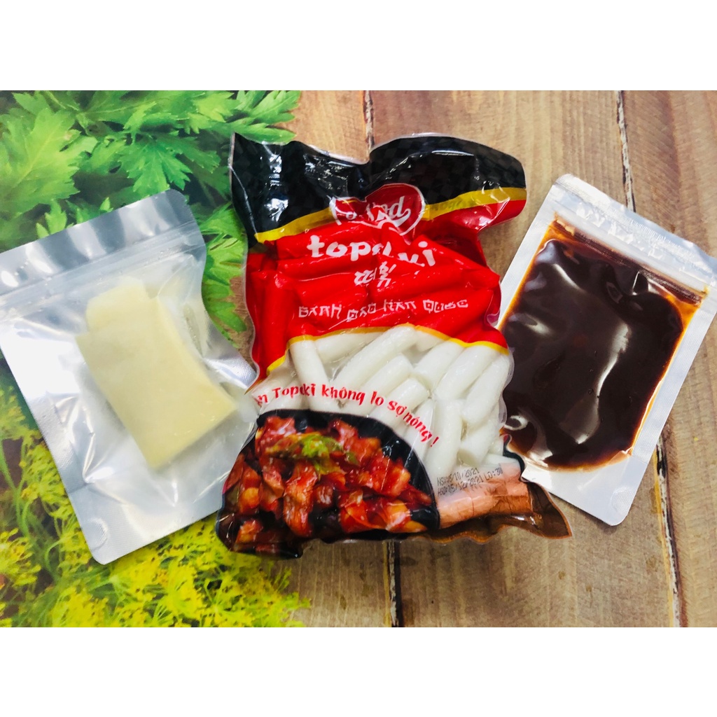 500g bánh gạo JO kèm sốt và phô mai mozarella