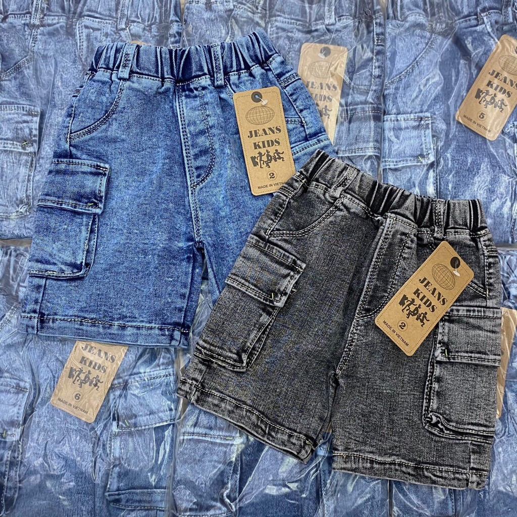 Quần jean hộp bé trai khỏe khoắn chất jean co dãn cực tốt size 2-8 tuổi