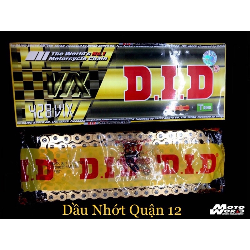 Sên vàng phốt cao su did 428vix sealed chain gold t - ảnh sản phẩm 3