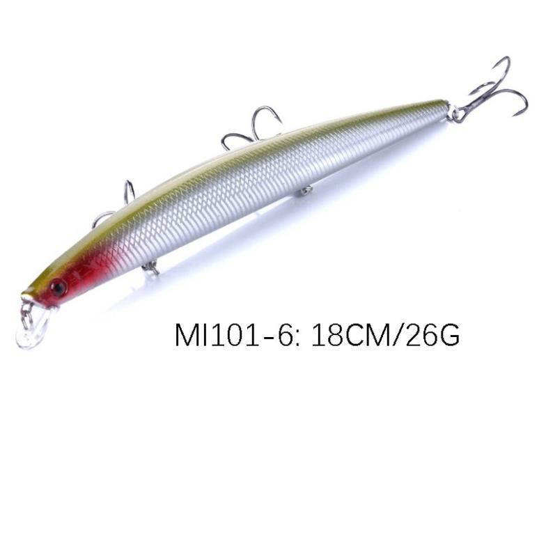 [SALE]  Mồi Câu lure, cá chẽm , có mú, cá ngão , cá biển dài 18cm nặng 26gr