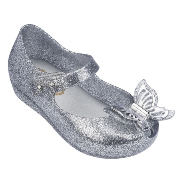 Giày melissa bướm bạc