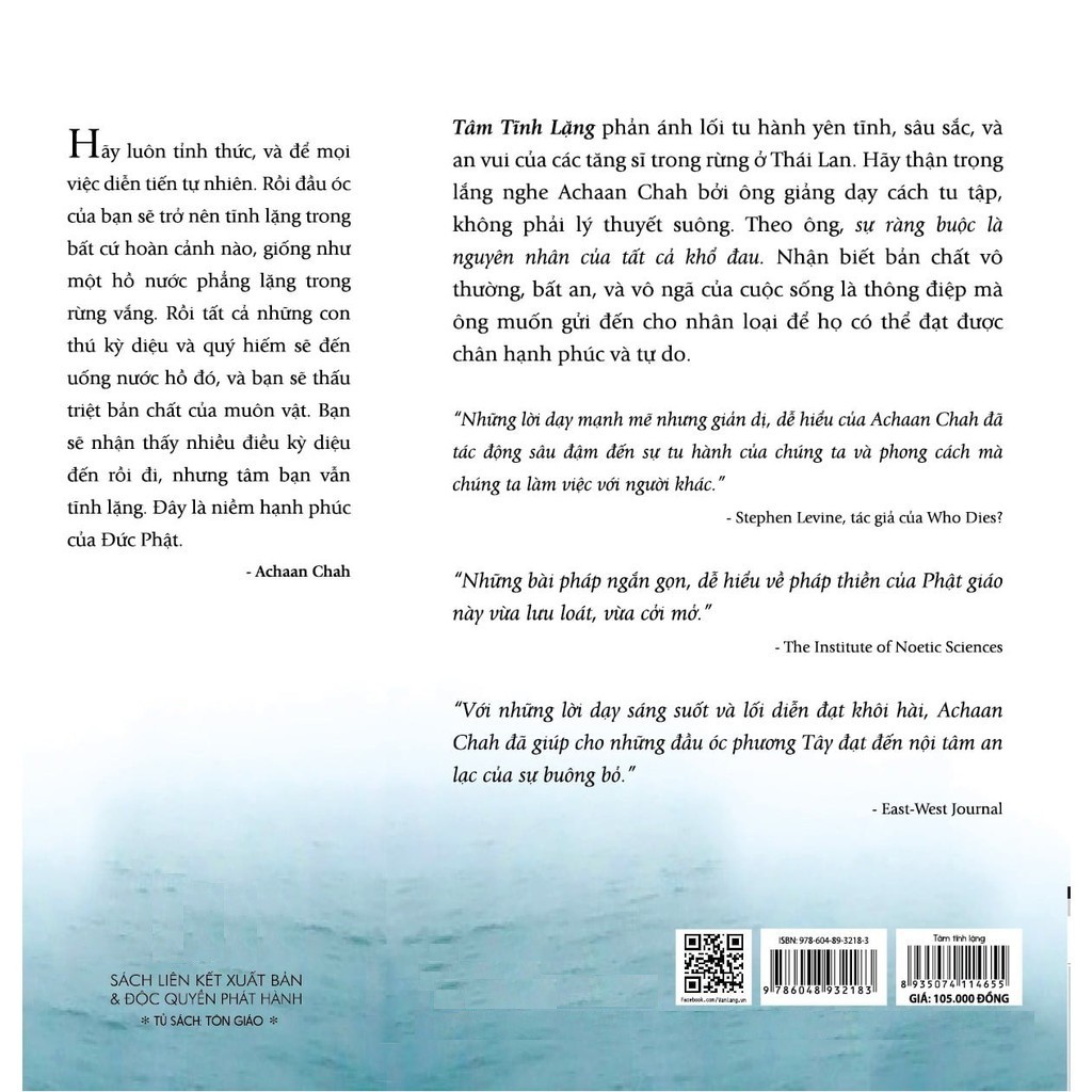Sách - Tâm Tĩnh Lặng (Tái Bản - VL)