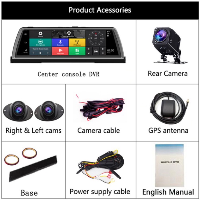 Sản Phẩm Camera hành trình ô tô 360 độ  thương hiệu Whexune K600 4 camera, Android Wifi GPS - Nhập Khẩu Chính Hãng .