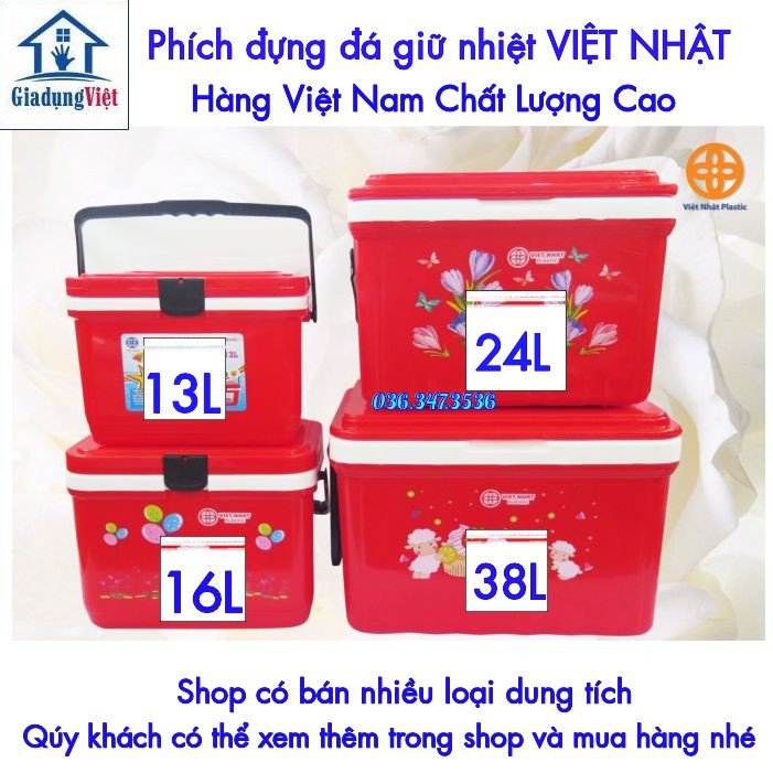 [Nhựa Việt Nhật] Phích Đá 24L Việt Nhật