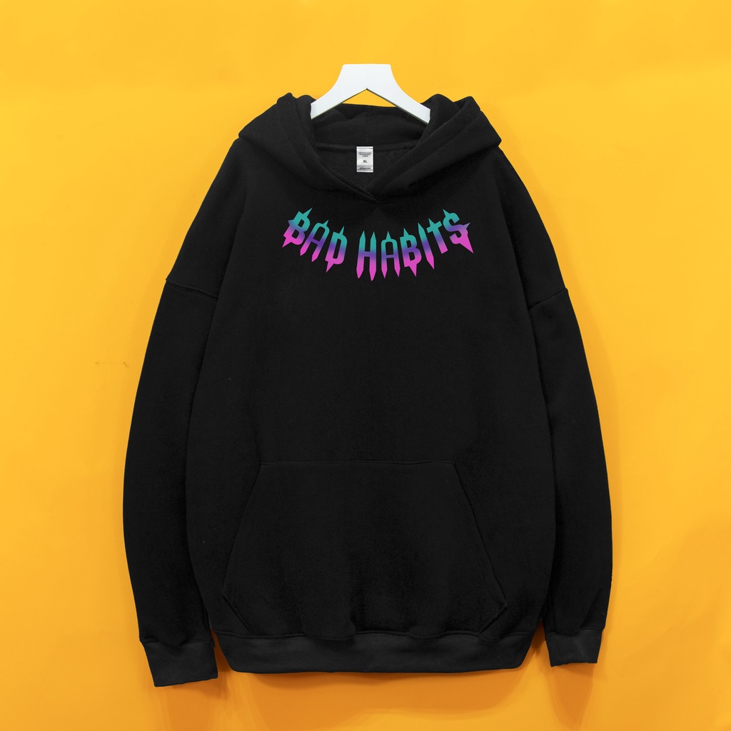 Áo nỉ HOODIE BAD XANH HỒNG  Dogo shop ,Áo hoodie nỉ bông cotton unisex