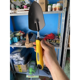 Xẻng xới đất làm vườn cao cấp thép không gỉ cán vàng kns2 - lv001