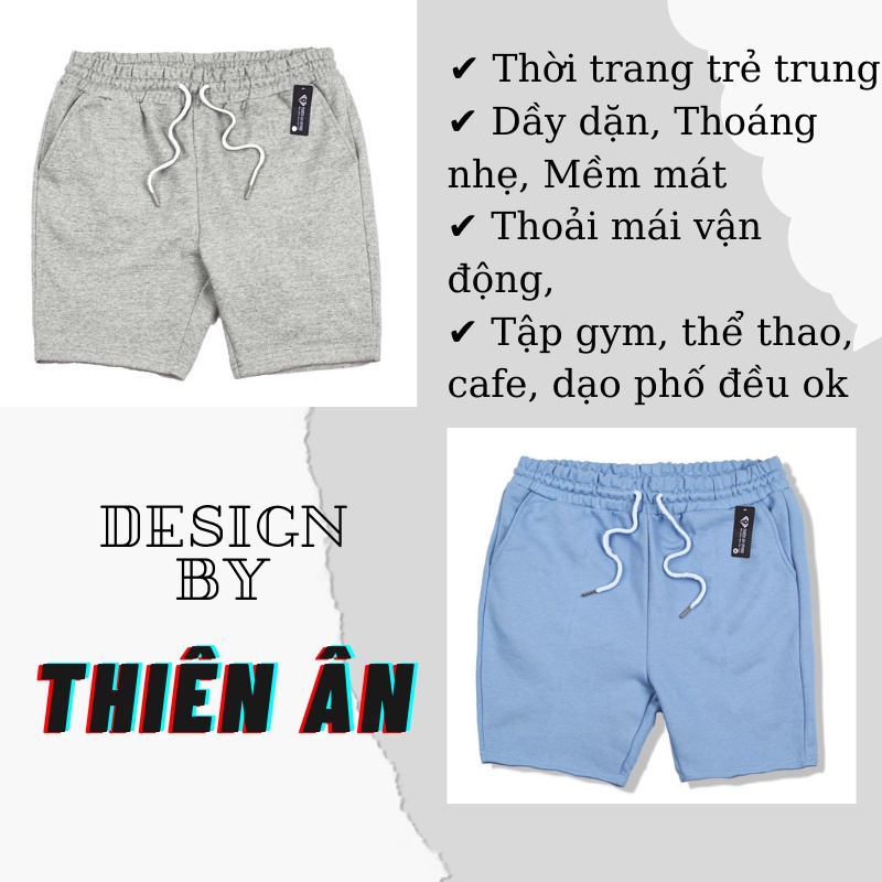 Quần đùi nam cotton co dãn 4 chiều, thoải mái vận động QD001