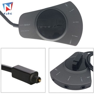 ExhG❤❤❤High quality Digital Optical Audio Switch 3-Way Cable Selector SPDIF Toslink Cable Hub for CD player @VN