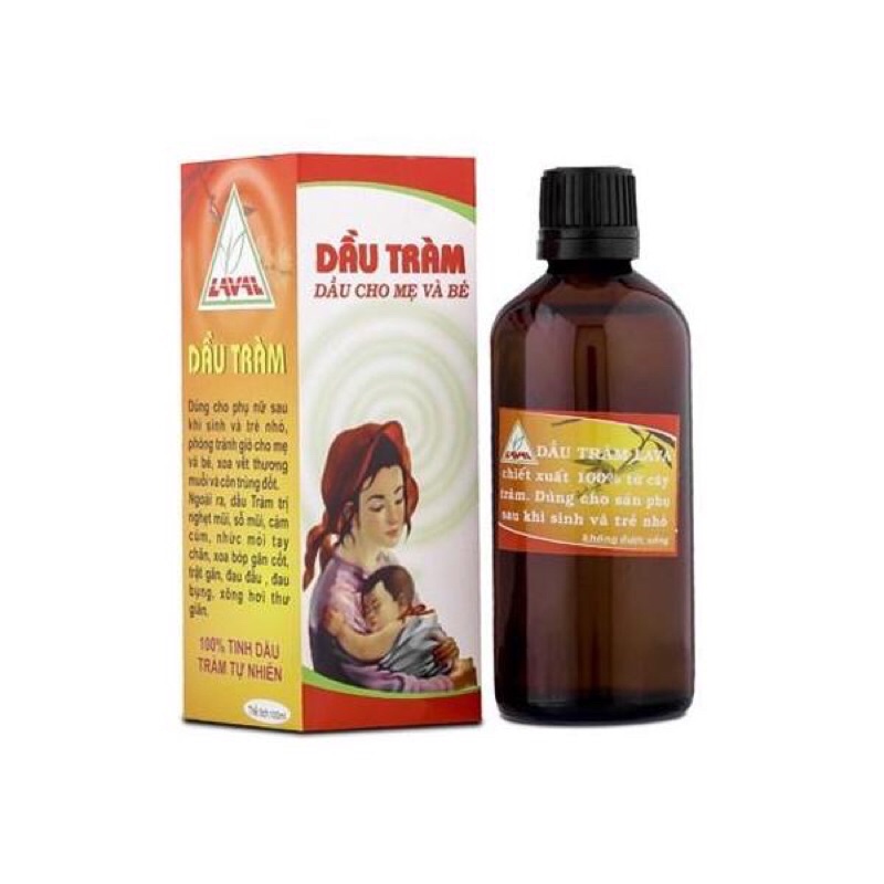 Dầu tràm Lava cho mẹ và bé - chai 100ml