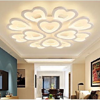 ⚡️Đèn Ốp Trần ⚡️ Đèn LED Ốp Trần⚡️ 12 Lá Hình Trái Tim Trang Trí Phòng Khách ⚡️Hiện Đại⚡️Tặng Kèm Điều Khiển Từ Xa⚡️
