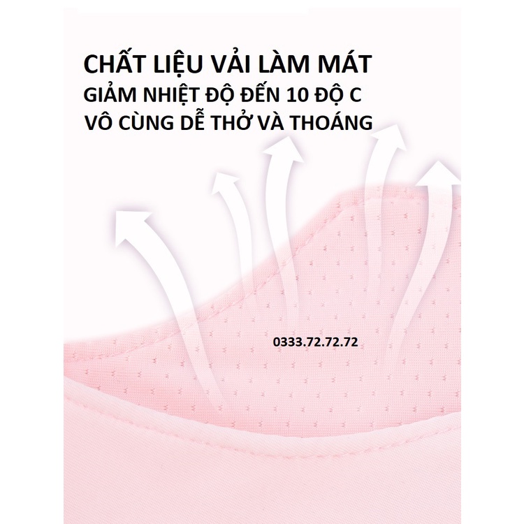 Khẩu Trang Làm Mát UPF 35/50+ Ngăn Chặn 97% Tia UV, giặt được
