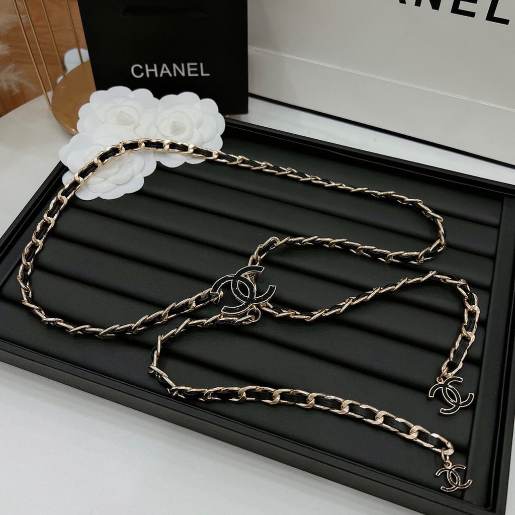 Đai váy áo xích phối da CN sang chảnh - Dây xích eo thắt váy áo nữ kim loại hàng cao cấp loại 1