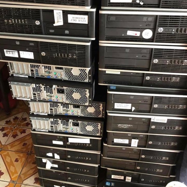 Thùng barbone xác máy bộ hp 8200 sk1155 mini sff, fullbox thùng mút xốp