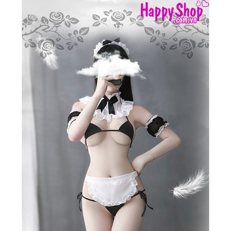 Đồ lót cosplay hầu gái sexy-đồ ngủ hầu bàn gợi cảm-trang phục maid quyến rũ TK2352