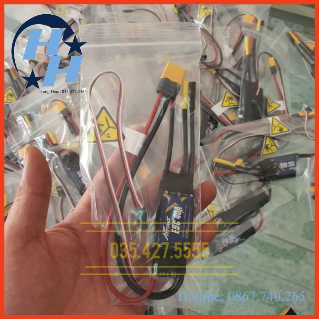 ESC Không Chổi Than Arrows hobby 40A 2s- 4s XT60.