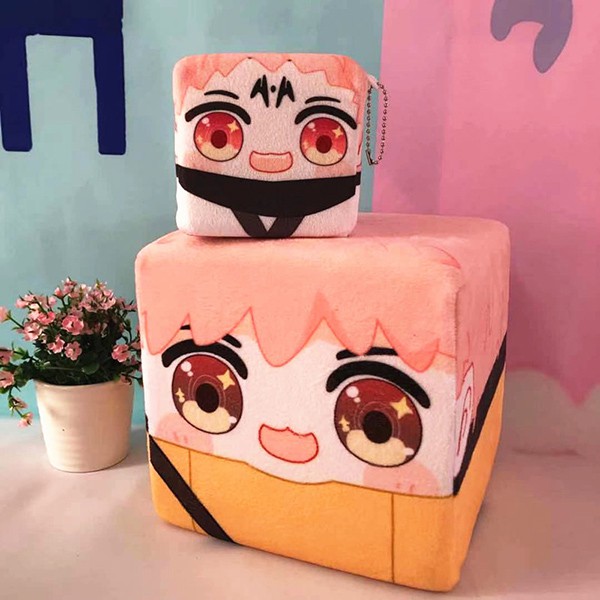 Gối Nhồi Bông Hình Vuông In Hình Anime Dễ Thương Dùng Trang Trí Nhà Cửa