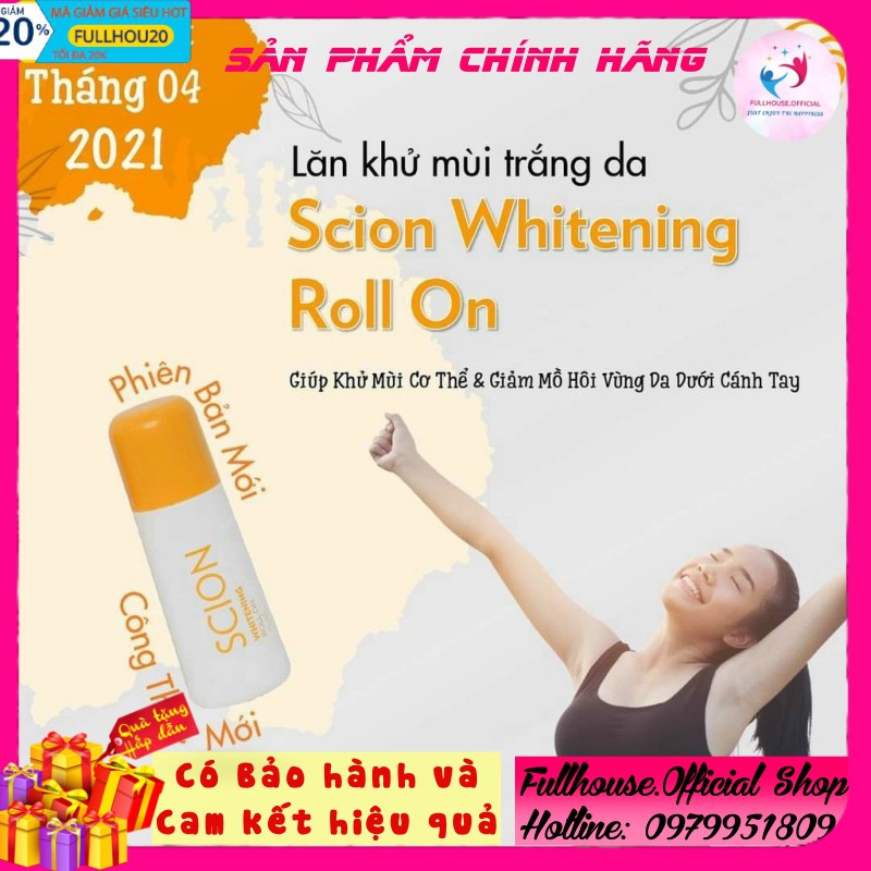 Lăn Khử Mùi Scion Mẫu Mới Nắp Vàng 2021 Khử Mùi Cơ Thể Đặc Biệt Hôi Nách Hôi Chân 75ml Chính Hãng Mỹ