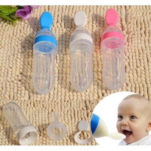 Bình thìa silicon bón sữa và ăn dặm cho bé