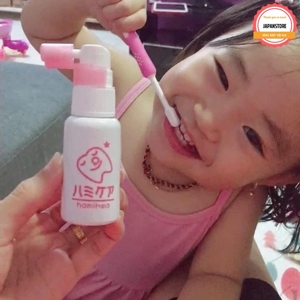 Xịt vệ sinh răng Hamikea dành cho bé từ 18 tháng trở lên