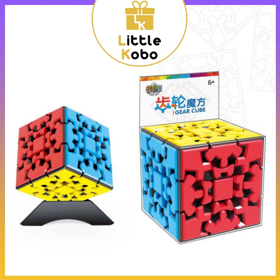 Rubik Biến Thể Gear Cube 3x3 Yumo Zhichen KungFu Rubic Stickerless Đồ Chơi