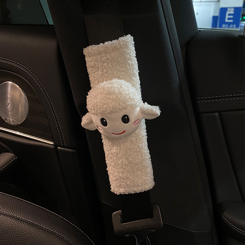 Gối tựa đầu hình chú cừu đáng yêu cho xe hơi
