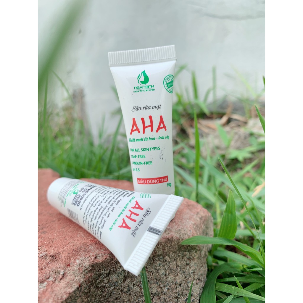(10GR mẫu mới 2020) Sữa Rửa Mặt AHA chiết xuất từ hoa và trái cây chính hãng Ngân Bình | BigBuy360 - bigbuy360.vn