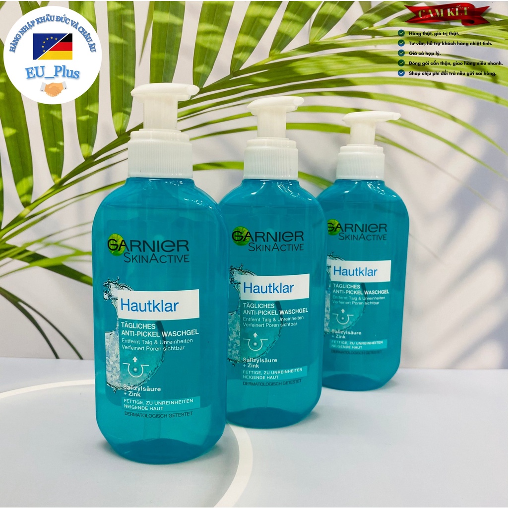 Sữa Rửa Mặt Garnier Hautklar Cho Da Mụn, 200ml - Đức