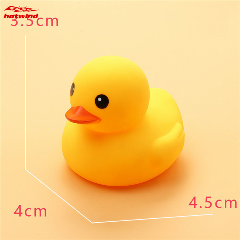 Đồ chơi bóp hơi hình chú vịt màu vàng bằng cao su cho trẻ em khi tắm