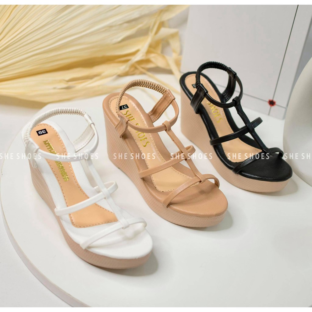 Giày sandal đế xuồng ♥️Freeship♥️ sandal nữ trên 7p siêu nhẹ, độc quyền bởi SHE SHOES