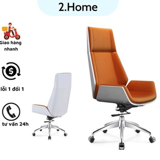 Ghế văn phòng Giám đốc nhập khẩu có thể ngả lưng, mặt sau lưng ốp gỗ chắc chắn