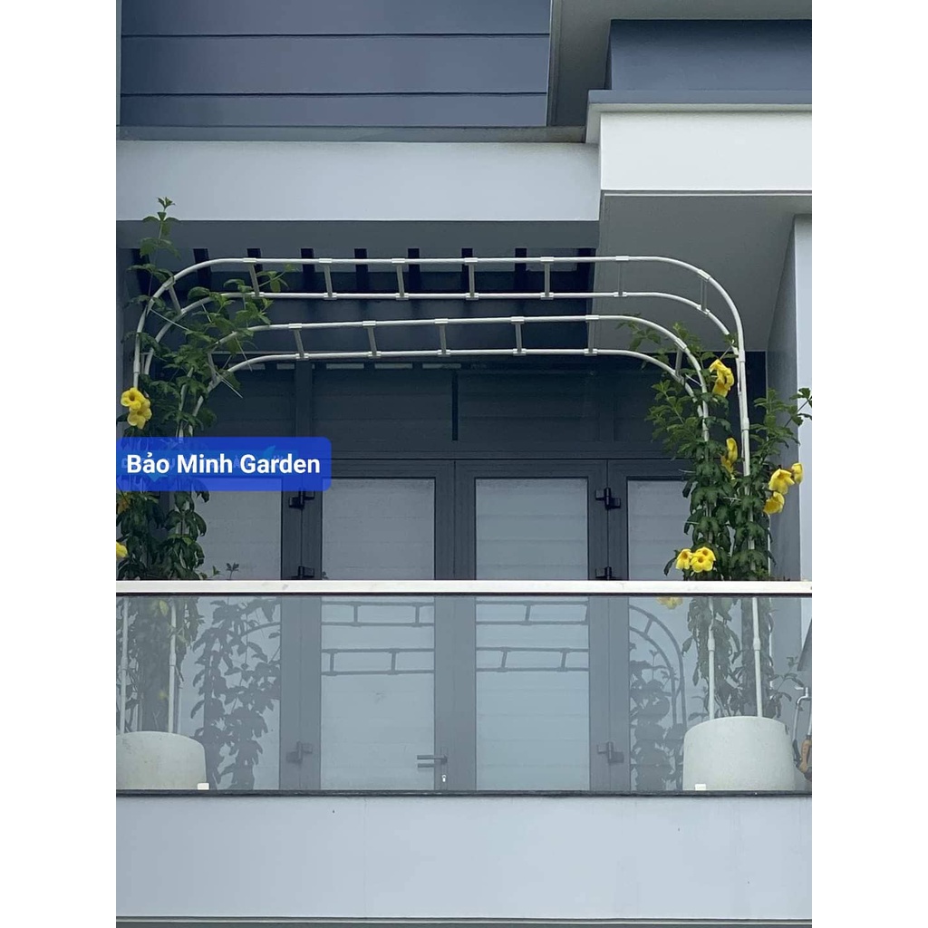 Cổng Vòm Cây Leo - Màu Trắng - Dùng cho hoa hồng, cây leo