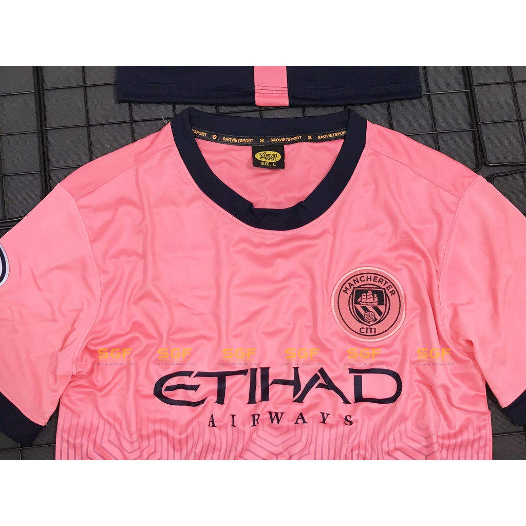 Đồ Bóng Đá MANCITY hồng Fan Editions 2023