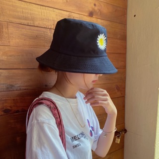 Mũ vải thô hoa cúc