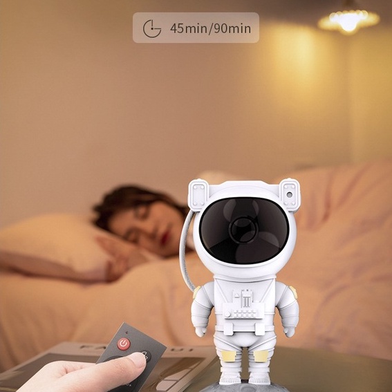 Đèn phi hành gia chiếu sao thiên hà để bàn, trang trí phòng khách, phòng ngủ, bàn làm việc Hudo