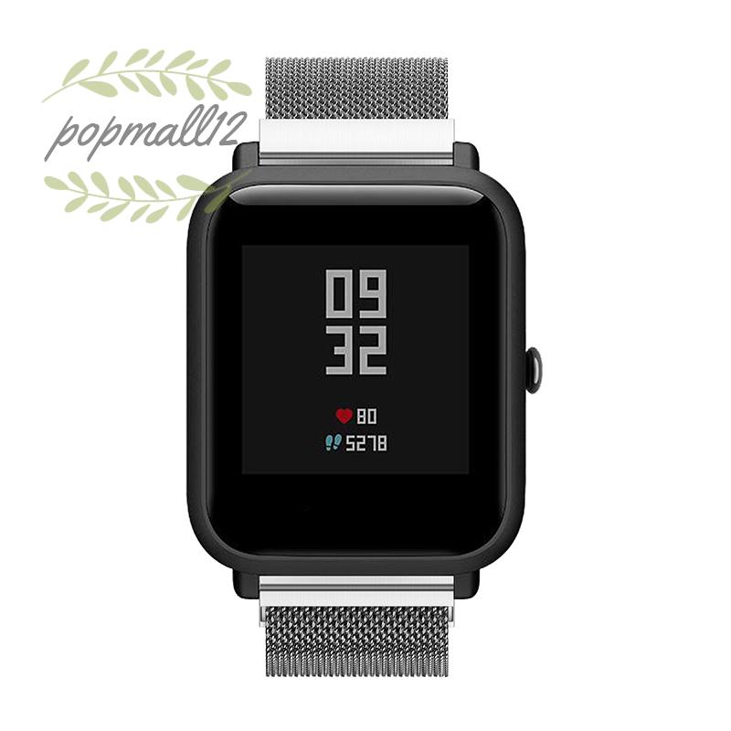 Dây Đeo Inox Cho Đồng Hồ Thông Minh Xiaomi Huami Amazfit Bip Bit Pace Lite Youth