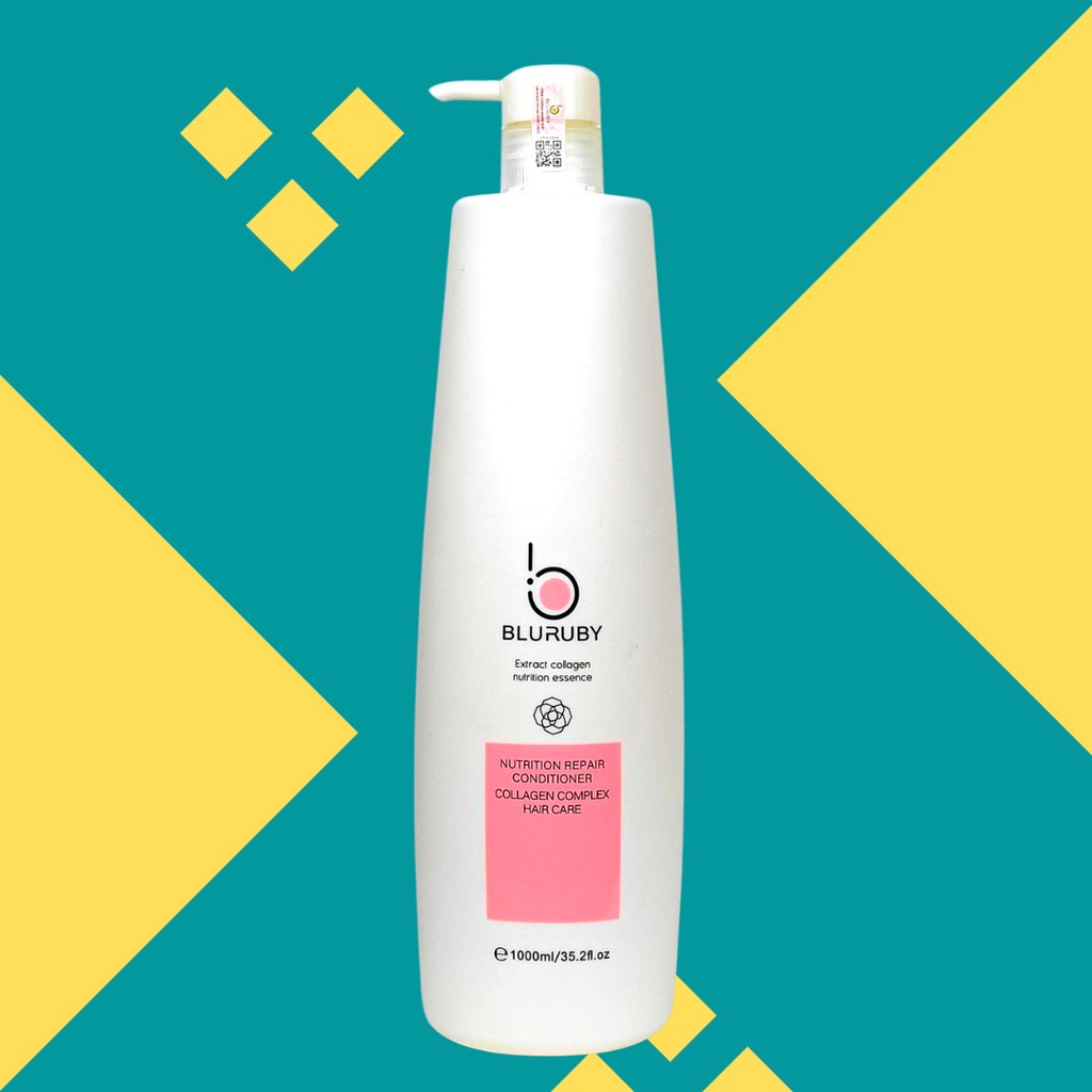 Dầu Gội Đầu Bluruby Huyết Thanh Dưỡng Sinh Xả Siêu Mượt Lưu Hương 1000ml MPQO