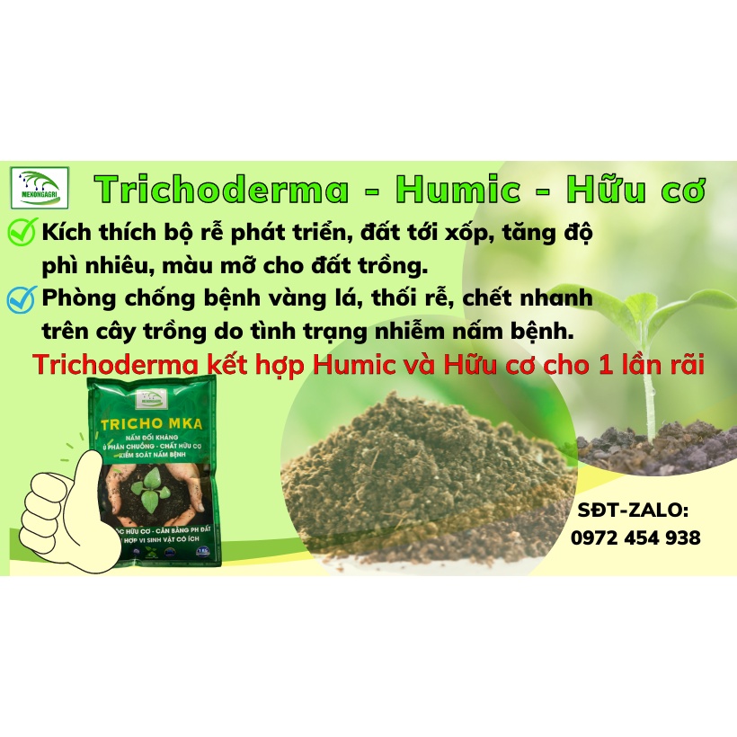 Trichoderma MKA hữu cơ vi sinh nấm Trico
