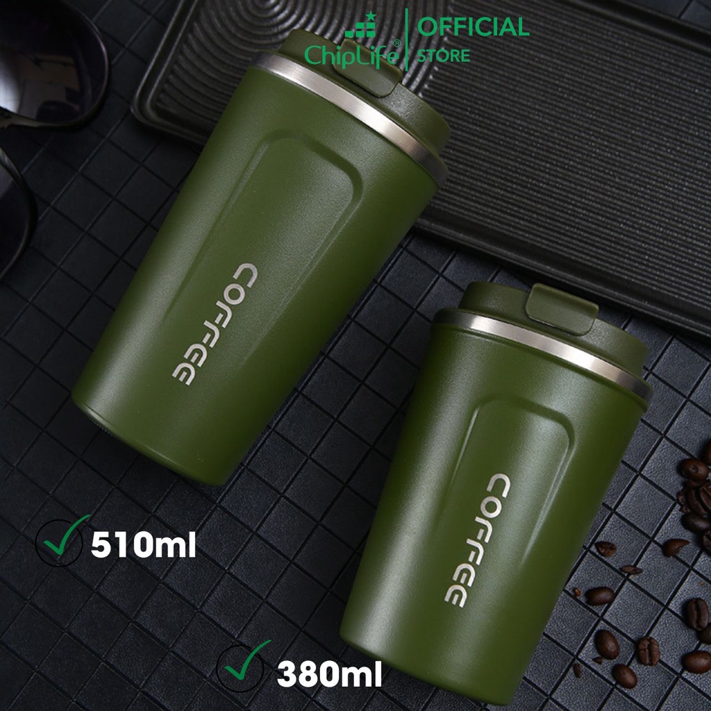Ly giữ nhiệt Chiplife khắc tên theo yêu cầu 380ml - 510ml LGN510X
