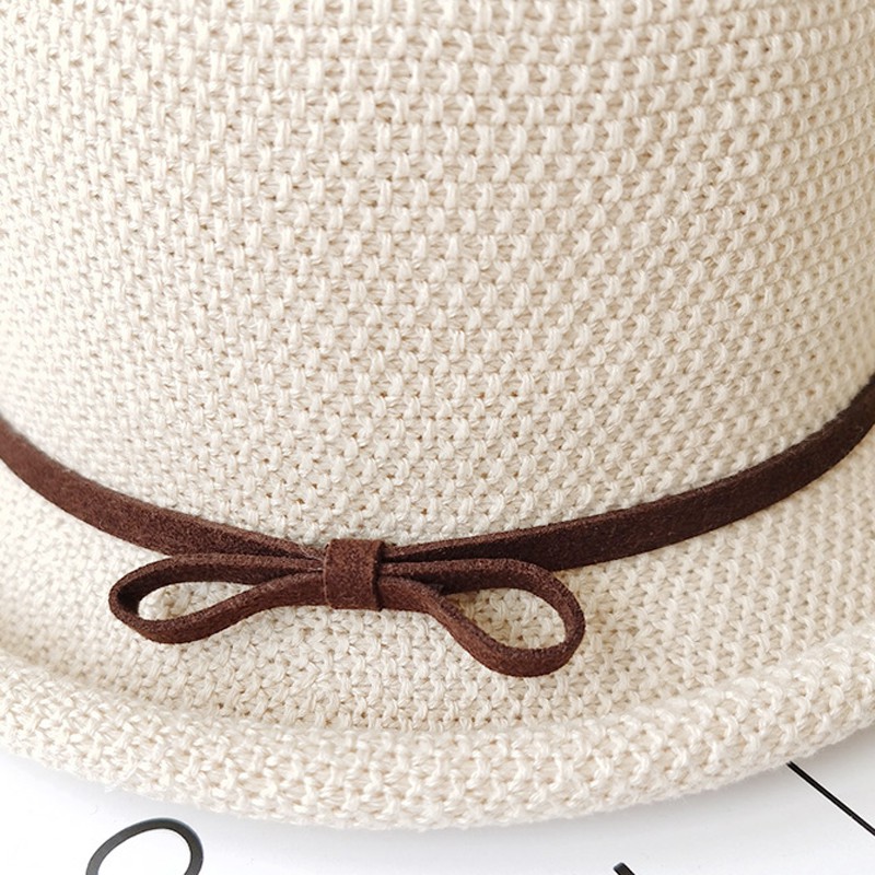 Mũ Tròn Vành Tròn Nhỏ Vải Flannel Phối Nơ Phong Cách Nhật Hàn Thời Trang Mùa Hè Dễ Phối Đồ Dành Cho Bạn Nữ